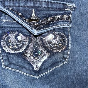 Soundgirl Blue Straight Leg Jeans Classic Denim